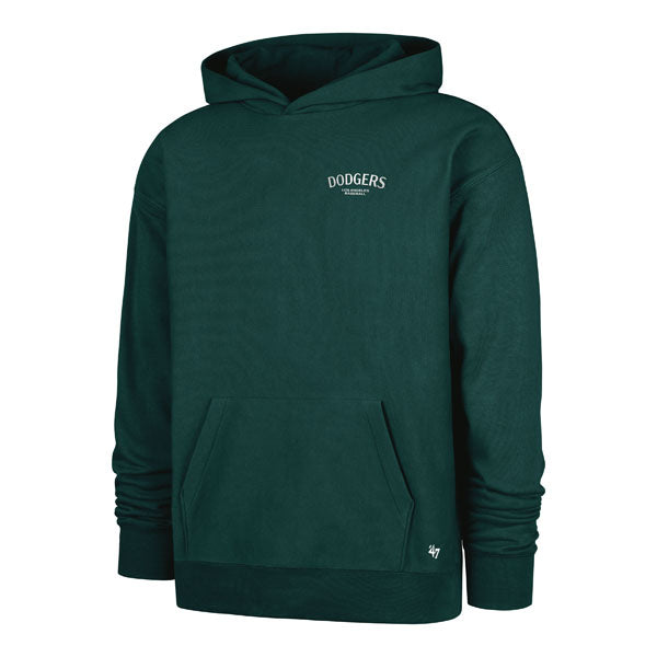 The model is wearing this MLB Los Angeles Dodgers Constantine ’47 Foundation Hoodie in green. 1