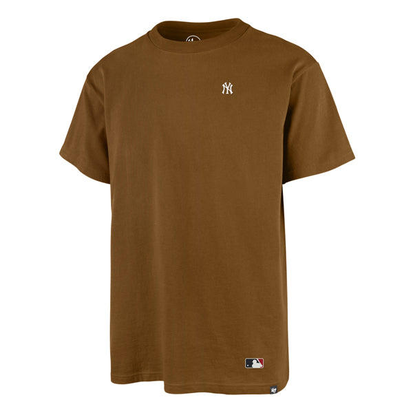 The model is wearing this MLB New York Yankees Base Runner Echo ’47 T-Shirt in brown. 1