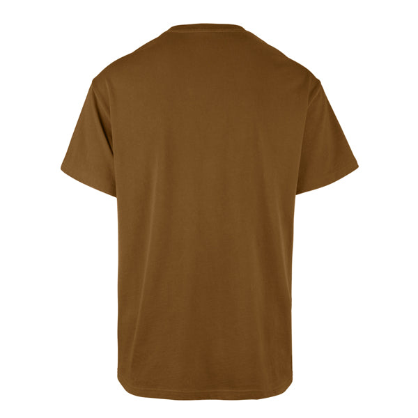 The model is wearing this MLB New York Yankees Base Runner Echo ’47 T-Shirt in brown. 2