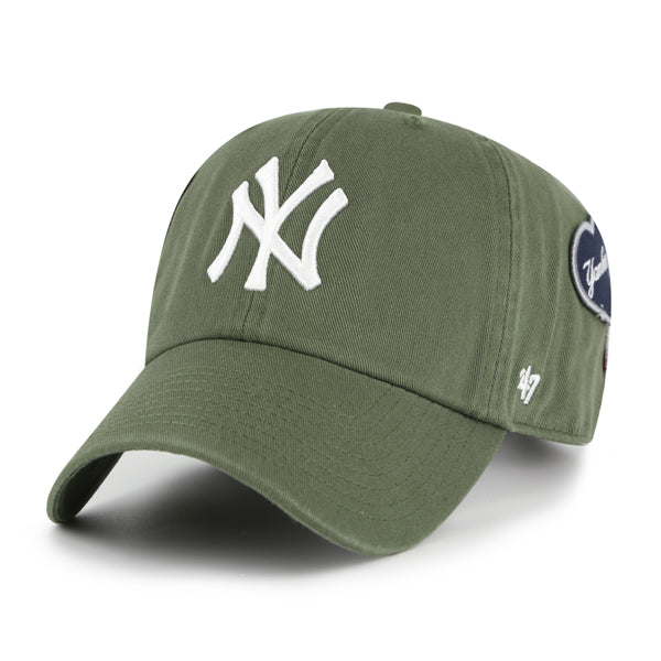 Pictured is this MLB New York Yankees Badges ’47 CLEAN UP cap in medium brown. 2