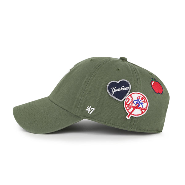 Pictured is this MLB New York Yankees Badges ’47 CLEAN UP cap in medium brown. 5