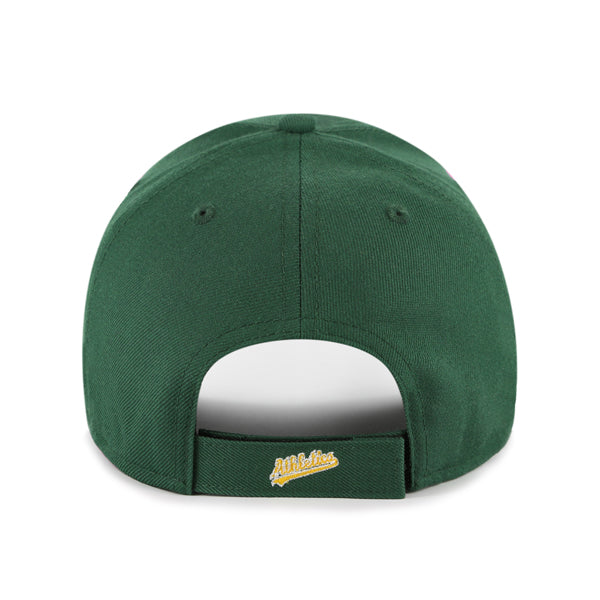 Pictured is this MLB Athletics Ballpark Script Shot ’47 MVP cap in green. 2