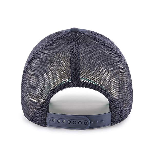Pictured is this MLB New York Yankees Branson ’47 MVP cap in navy. 2