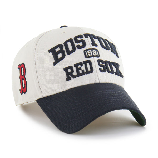 Pictured is this MLB Boston Red Sox Broke Line ’47 MVP cap in natural. 1