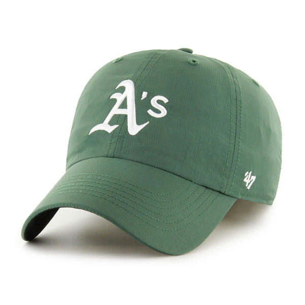 Pictured is this MLB Oakland Athletics BRRR ’47 CLEAN UP cap in dark green. 1