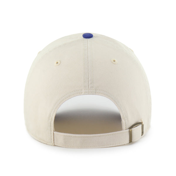 Pictured is this MLB Los Angeles Dodgers Base Runner ’47 CLEAN UP cap in natural. 2