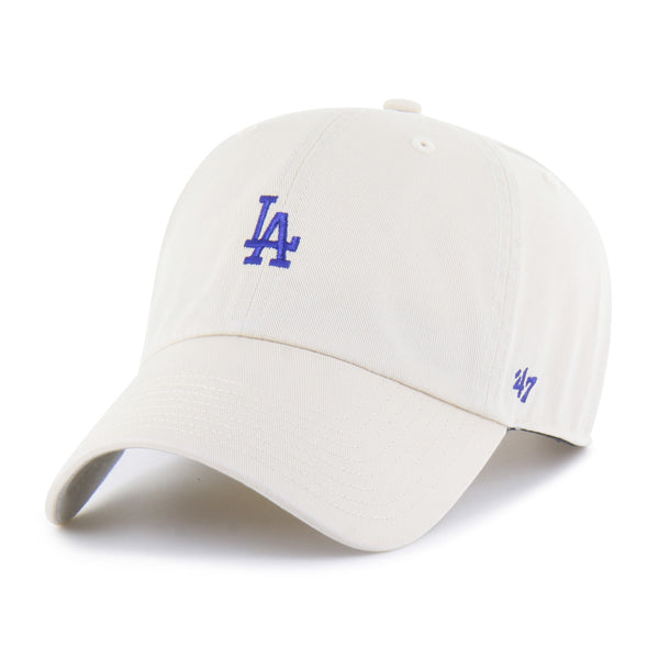 Pictured is this MLB Los Angeles Dodgers Base Runner ’47 CLEAN UP cap in natural. 1