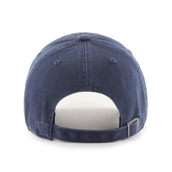 Pictured is this MLB Los Angeles Dodgers Base Runner '47 CLEAN UP cap in navy. 2