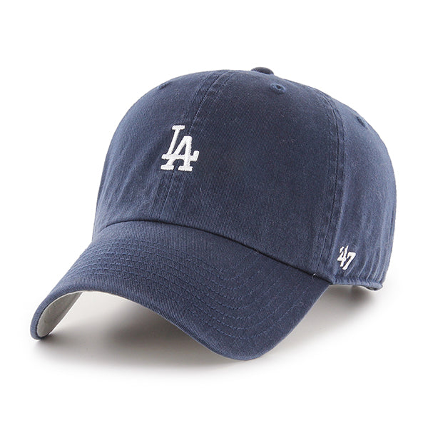 Pictured is this MLB Los Angeles Dodgers Base Runner ’47 CLEAN UP cap in navy. 1