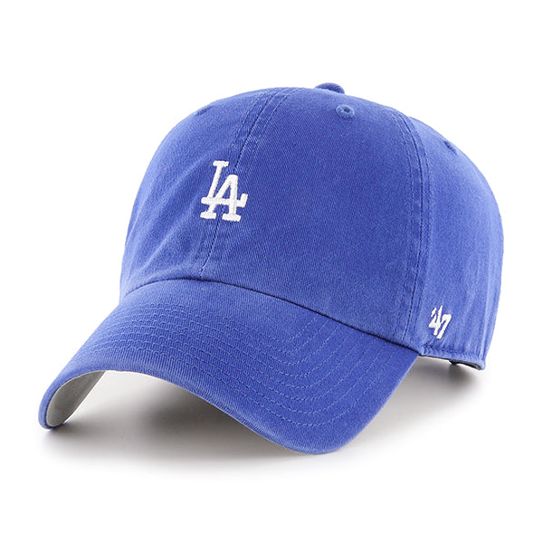 Pictured is this MLB Los Angeles Dodgers Base Runner ’47 CLEAN UP cap in blue. 1