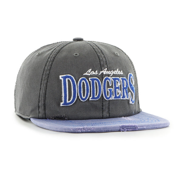 Pictured is this MLB Los Angeles Dodgers Cragged ’47 CAPTAIN cap in dark grey. 2