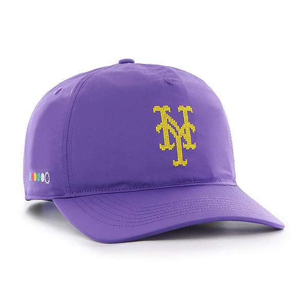 Pictured is this MLB New York Mets Eight Bit Hero ’47 HITCH cap in purple. 1