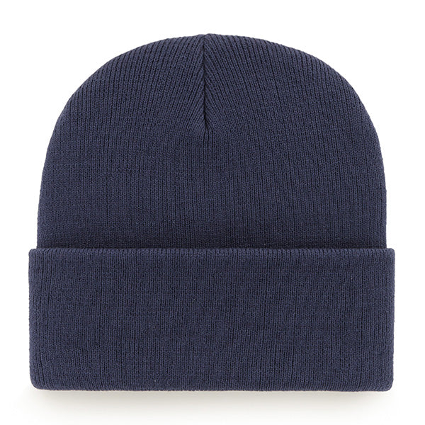Pictured is this MLB New York Yankees Haymaker ’47 CUFF KNIT beanie cap in navy. 2