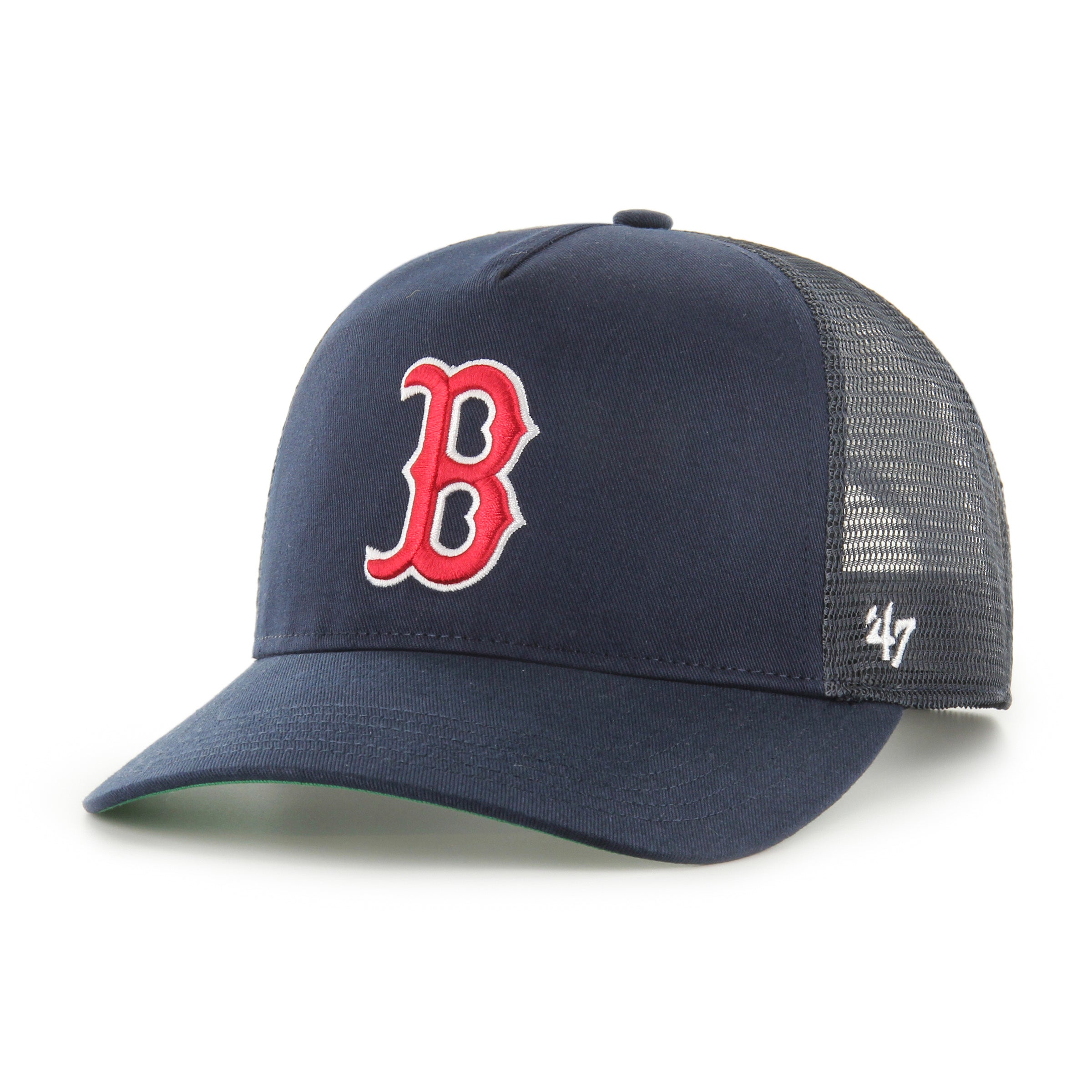 Pictured is this MLB Boston Red Sox Mesh ’47 HITCH cap in navy. 1