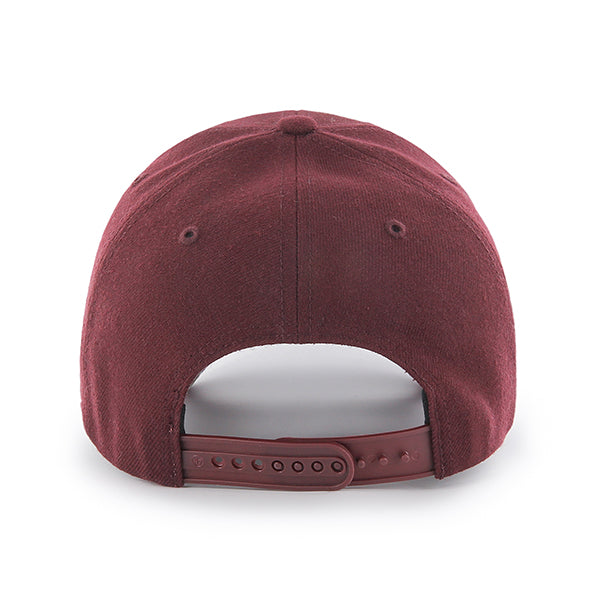 Pictured is this MLB New York Yankees '47 MVP cap in dark red. 2