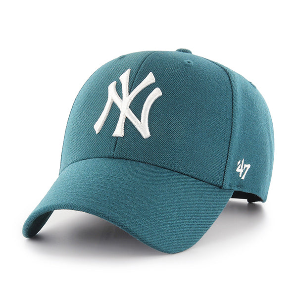 Pictured is this MLB New York Yankees ’47 MVP cap in green. 1