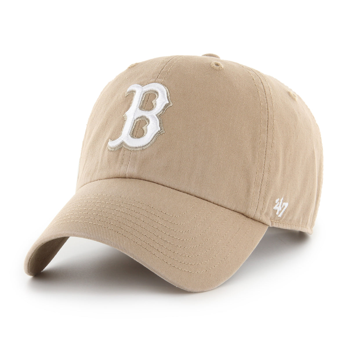 Pictured is this MLB Boston Red Sox ’47 CLEAN UP cap in brown. 1