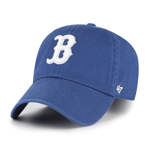 Pictured is this MLB Boston Red Sox ’47 CLEAN UP cap in blue. 1