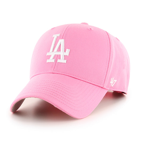 Pictured is this MLB Los Angeles Dodgers Raised Kids ’47 MVP cap in rose pink. 1