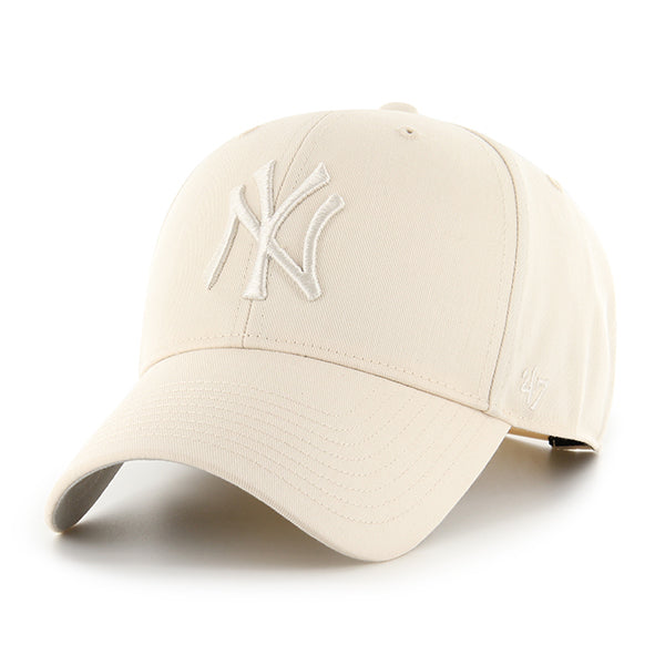 Pictured is this MLB New York Yankees Raised ’47 MVP cap in natural. 1