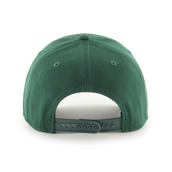 Pictured is this MLB Oakland Athletics Raised Basic ’47 MVP cap in green. 2
