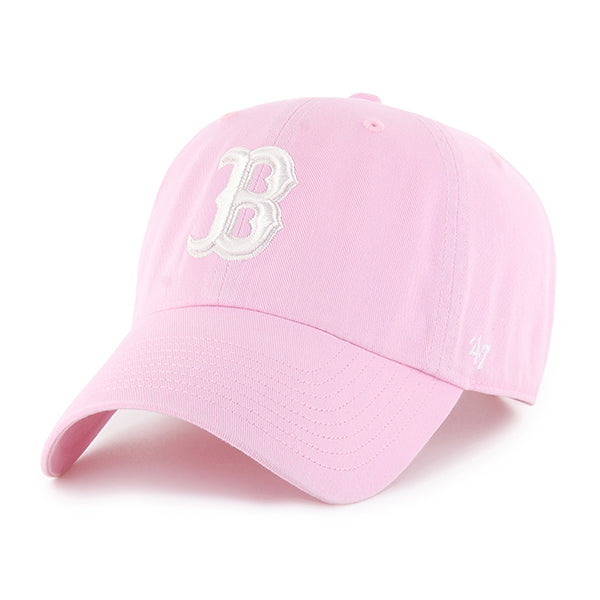 Pictured is this MLB Boston Red Sox ’47 CLEAN UP cap in pink. 1