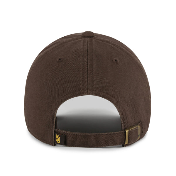 Pictured is this MLB San Diego Padres '47 CLEAN UP cap in brown. 2