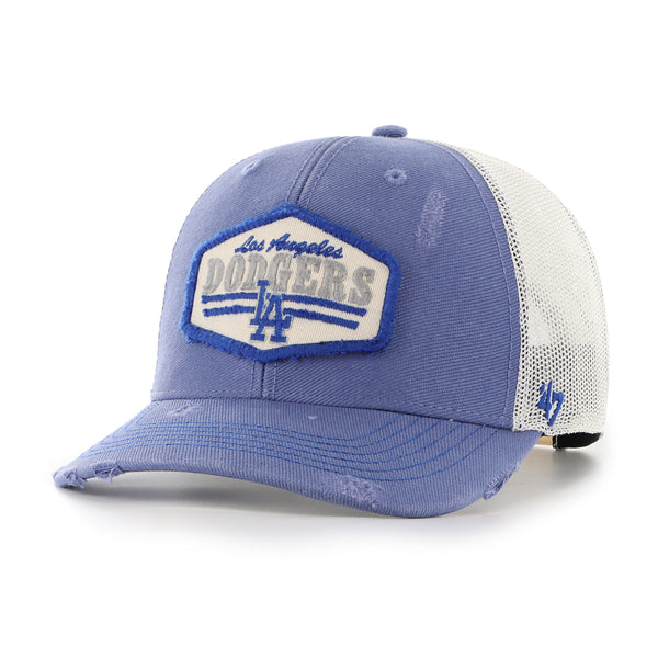 Pictured is this MLB Los Angeles Dodgers Salvage ’47 TRUCKER cap in blue. 1