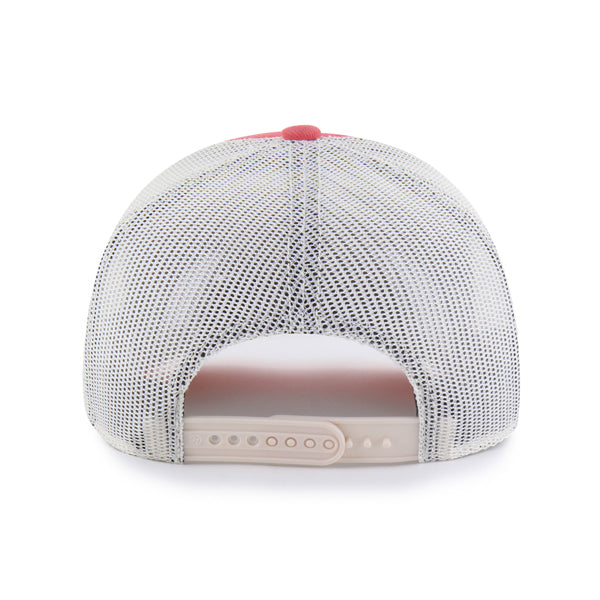 Pictured is this MLB Philadelphia Phillies Salvage '47 TRUCKER cap in red. 2