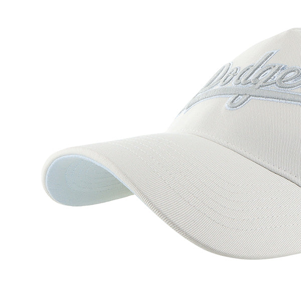 Pictured is this MLB Los Angeles Dodgers Soft Glow Script ’47 OFFSIDE DT cap in natural. 4