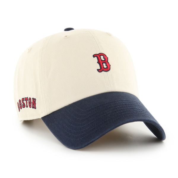 Pictured is this MLB Boston Red Sox Base Runner Sure Shot ’47 CLEAN UP cap in natural. 1