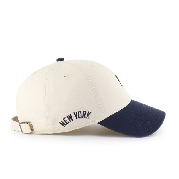 Pictured is this MLB New York Yankees Base Runner Sure Shot ’47 CLEAN UP cap in natural. 4