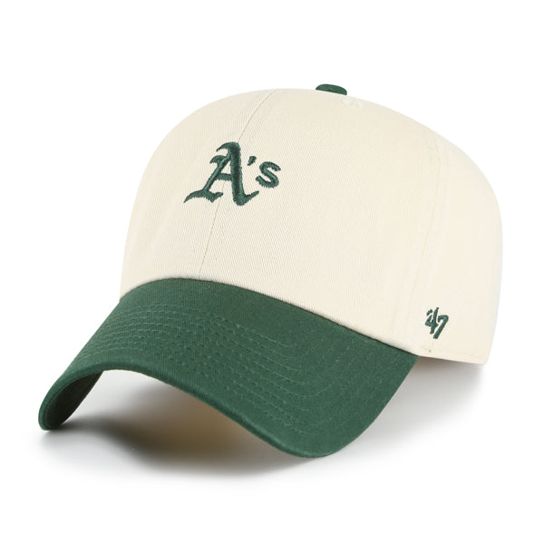 Pictured is this MLB Oakland Athletics Base Runner Sure Shot ’47 CLEAN UP cap in natural. 4