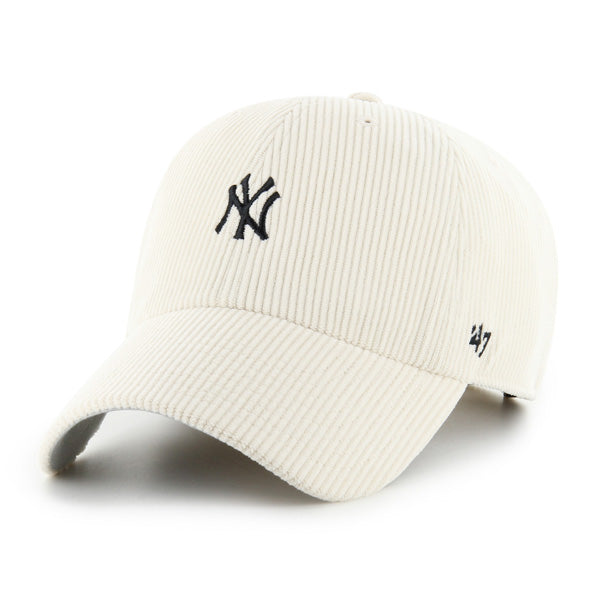 Pictured is this MLB New York Yankees Base Runner Cord ’47 CLEAN UP cap in natural. 1