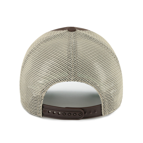 Pictured is this MLB New York Yankees Trawler ’47 CLEAN UP cap in brown. 2