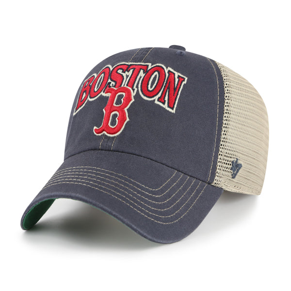 Pictured is this MLB Boston Red Sox Tuscaloosa ’47 CLEAN UP cap in navy. 1