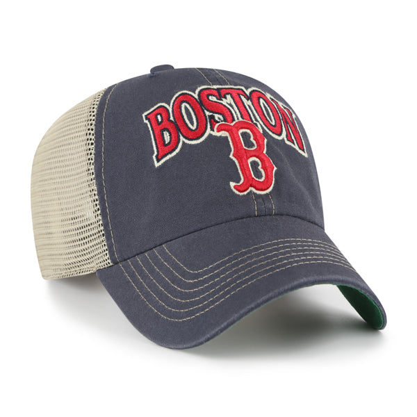 Pictured is this MLB Boston Red Sox Tuscaloosa ’47 CLEAN UP cap in navy. 2