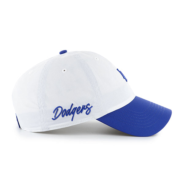 Pictured is this MLB Los Angeles Dodgers Vista Mini ’47 CLEAN UP cap in white. 4