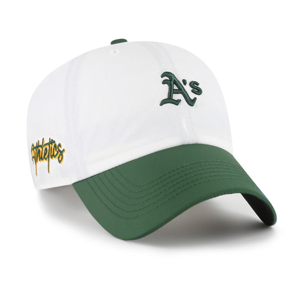 Pictured is this MLB Oakland Athletics Vista Mini ’47 CLEAN UP cap in white. 1