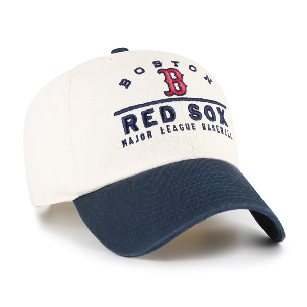 Pictured is this MLB Boston Red Sox Windham ’47 CLEAN UP cap in natural. 2