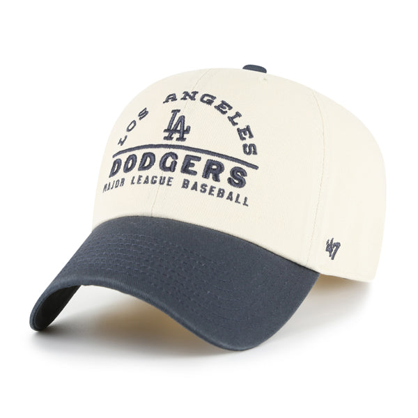 Pictured is this MLB Los Angeles Dodgers Windham ’47 CLEAN UP cap in natural. 1