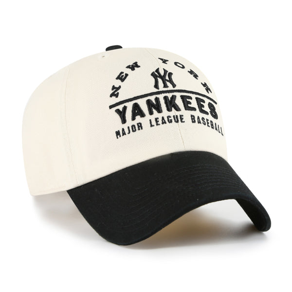 Pictured is this MLB New York Yankees Windham ’47 CLEAN UP cap in natural. 3