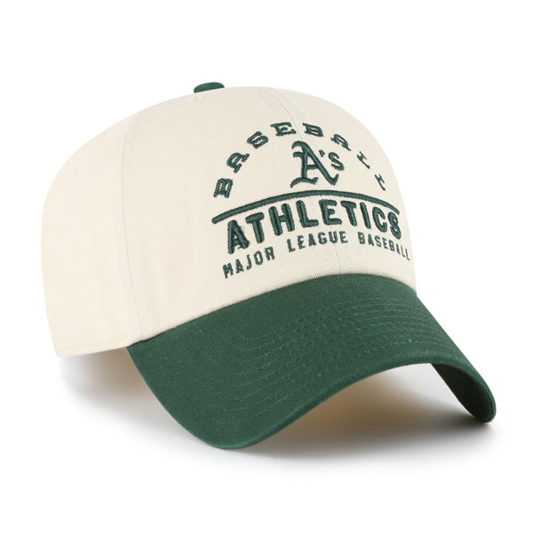 Pictured is this MLB Oakland Athletics Windham ’47 CLEAN UP cap in natural. 3