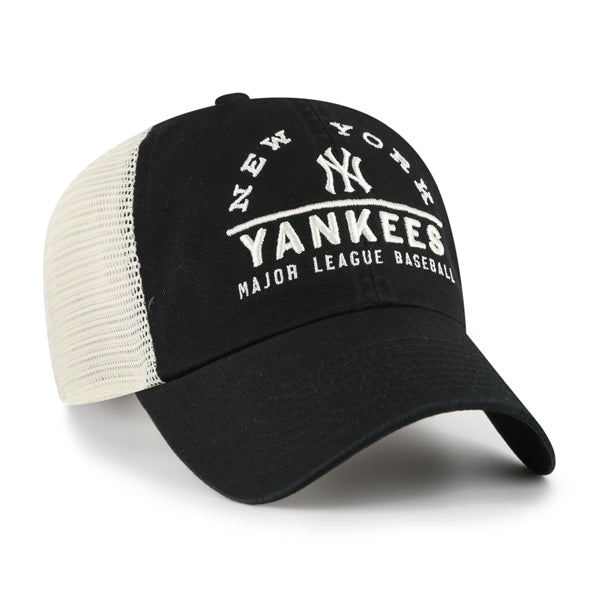 Pictured is this MLB New York Yankees Windham Mesh ’47 CLEAN UP cap in black. 3