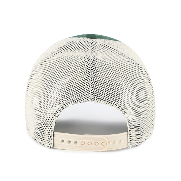 Pictured is this MLB Oakland Athletics Windham Mesh ’47 CLEAN UP cap in green. 2
