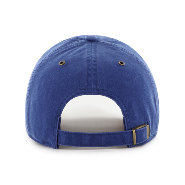 Pictured is this MLB Los Angeles Dodgers Windham Suede ’47 CLEAN UP cap in blue. 2