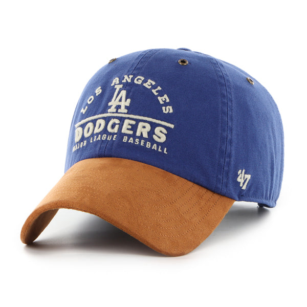 Pictured is this MLB Los Angeles Dodgers Windham Suede ’47 CLEAN UP cap in blue. 1