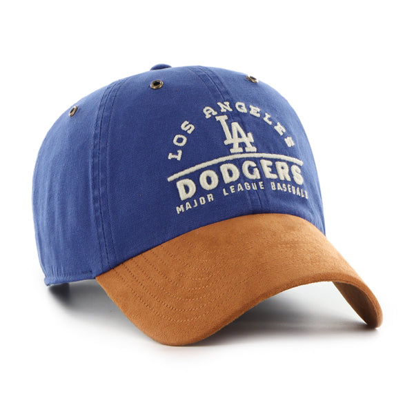 Pictured is this MLB Los Angeles Dodgers Windham Suede ’47 CLEAN UP cap in blue. 3