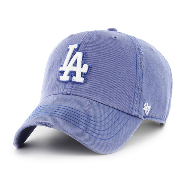 Pictured is this MLB Los Angeles Dodgers Weathered ’47 CLEAN UP cap in blue. 1
