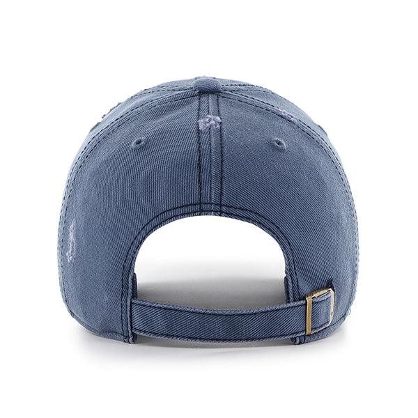 Pictured is this MLB New York Yankees Weathered '47 CLEAN UP cap in navy. 2